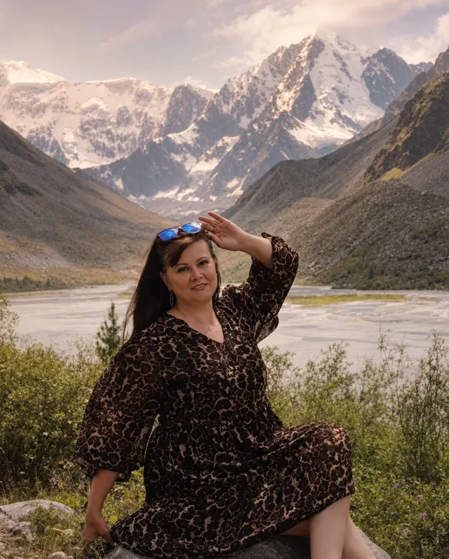 Ирина Беляшникова на природе в горах